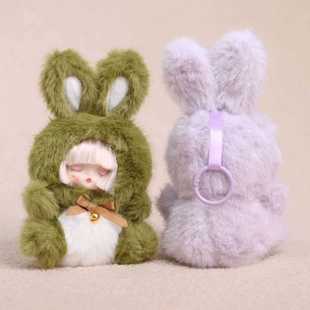 Plush Bunny Keychain With Soft Short Plush For Girls And Women