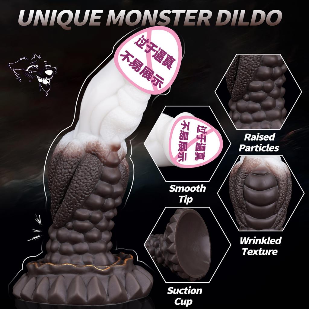 Alien Dildo Liquid Silicone Anal Plug Toy SM Unisex Particle Bead Masturbator
