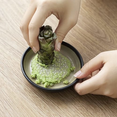 &NE Iwami-yaki Grater, Small, Hare to Ke x Motoshige, Black, 10cm Diameter x 2cm Height, Made in Japan, Ceramic, One-Handed Grinding, Non-Slip, Microw