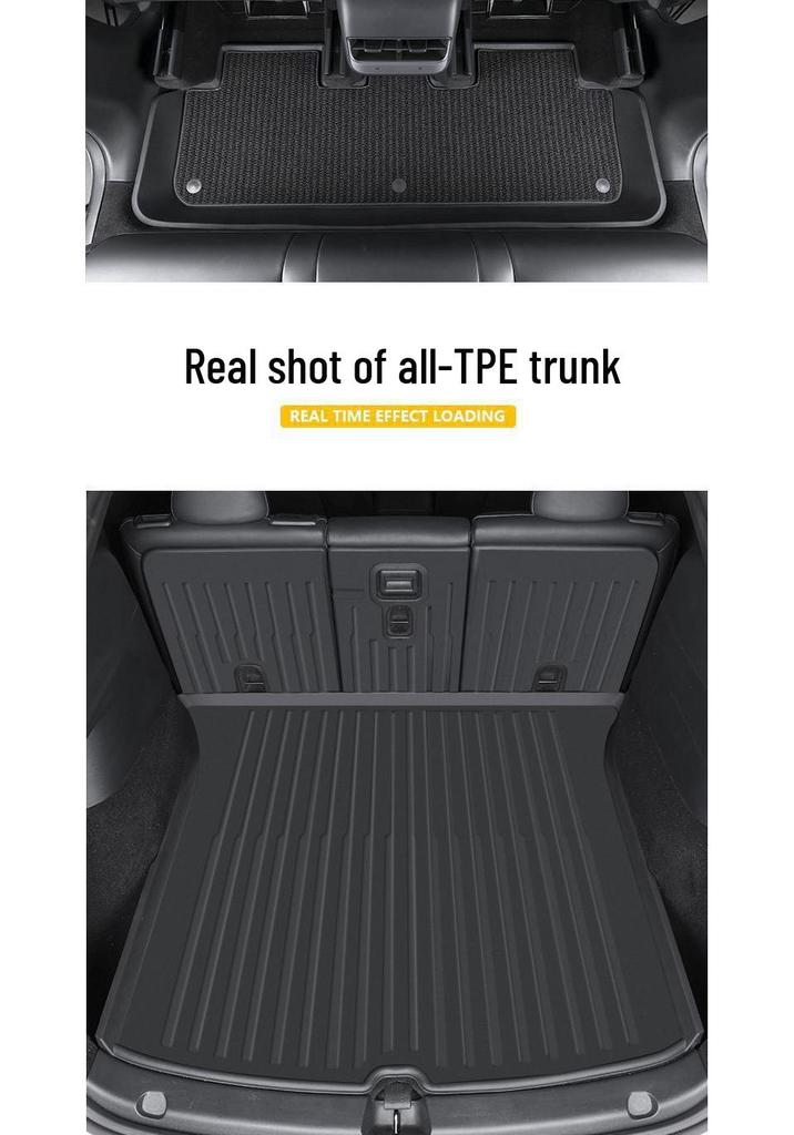 Full Coverage TPE Floor Mats for 2025 Tesla Model 3/Y