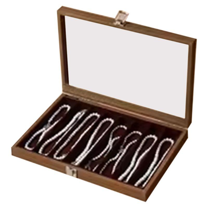 M-Современный-Положить Жемчужное Ожерелье Коробка для Хранения с Крышкой Толстая Цепочка на Шею Шкатулка для Ювелирных Изделий Бусы