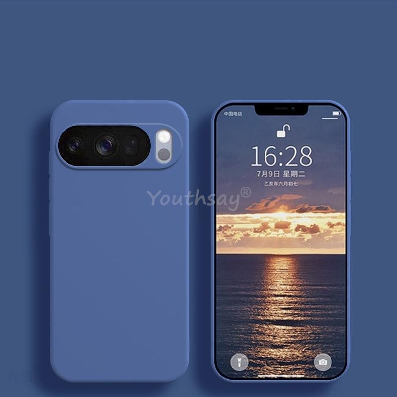 For Google Pixel 10 Pro Case Liquid Silicone Plain Case Pixel 10 Pro Cover TPU Anti-drop Protector Cover Pixel 10 Pro XL Case