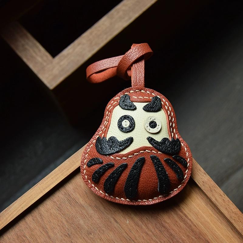 

Оригинальная ручная работа Молитва Дхарма Французская овчина сумка для ключей от машины подвеска персонализированный подарок брелок