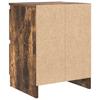 TV Stand Smoked Oak Finish 40 X 35 X 54 Cm Engineered Wood