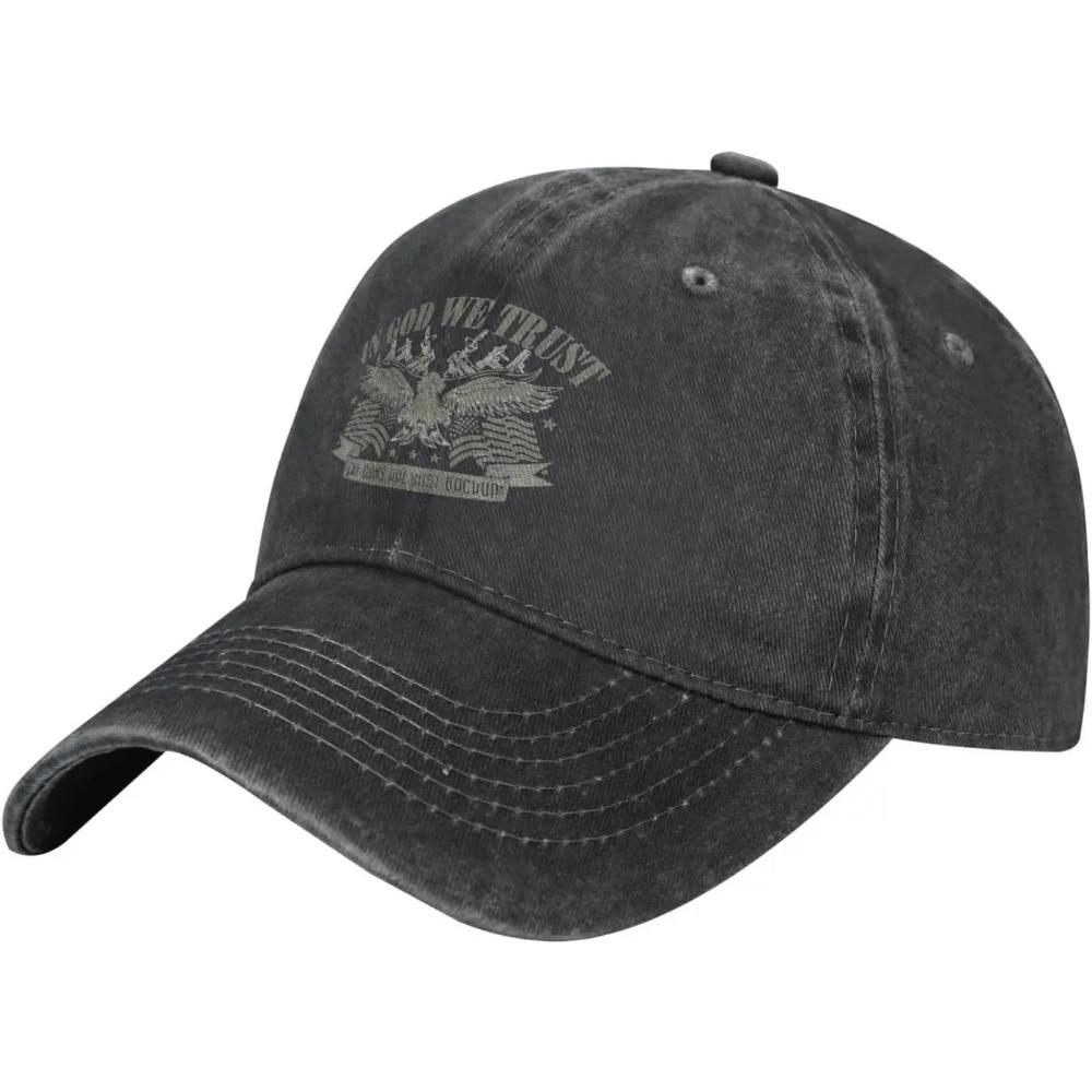 Adjustable Strapback Hat In God We Trust Guns Are Just A Backup Hat Vintage Trucker Cap Unisex Adult Baseball Cap