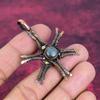 Labradorite Gemstone Pendant Copper Wire Wrapped Jewelry Handmade Star Pendant