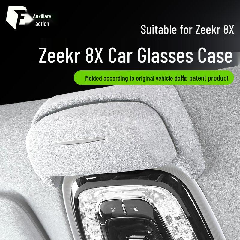 Fu Xing: Compatible Sunglasses Storage Box for 26 Zeekr 8X Car Models - Ideal Car Interior Accessory.