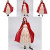 Red Little Beautiful Riding Hood Costume With Long Skirt For Adult Events Roleplaying