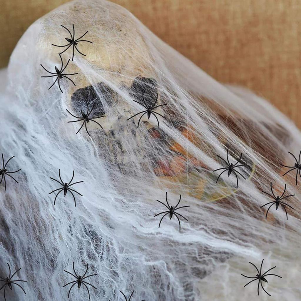 Halloween Horror Glowing Sound-Controlled With Spider Webbing - Spooky Yard Decoration