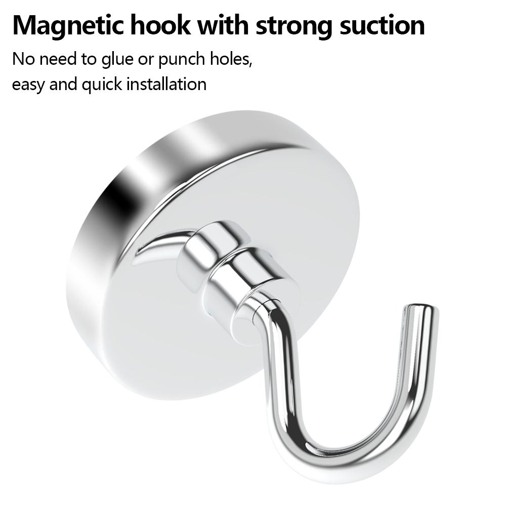 J10-J42MM Strong Magnetic Hook Multi Purpose Storage Hook Household Kitchen Storage Hook Key Storage Hook Bathroom Hanger