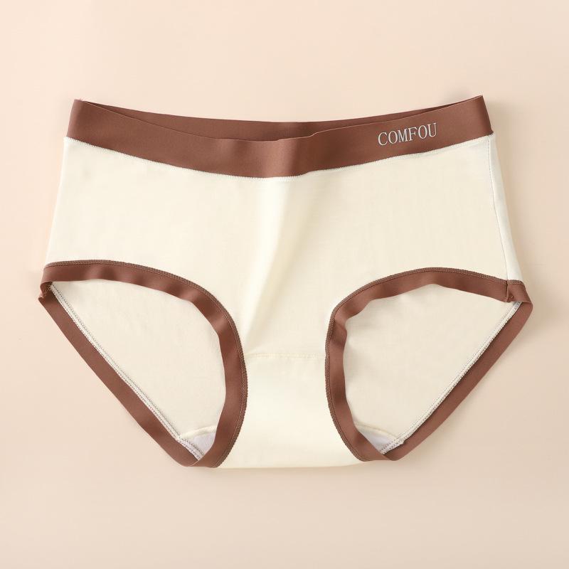 Women's Modal Seamless Mid-Waist Briefs with Antibacterial Crotch - No Ride Up, Plus Size Available