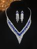 Alloy Necklace Set - Fashionable Banquet Jewelry Chain For Women - Bridal Wedding Jewelry Set