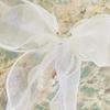 Lace Bow Window Screen Tie Decoration Lace Bow Curtain Tie Decoration White Curtain Pearl Bow Hanging Decoration French Balcony