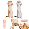 Adorable Long Cat Plush Toy Soft Stuffed Kitten Pillow Perfect For Kids Sleeping Comfort