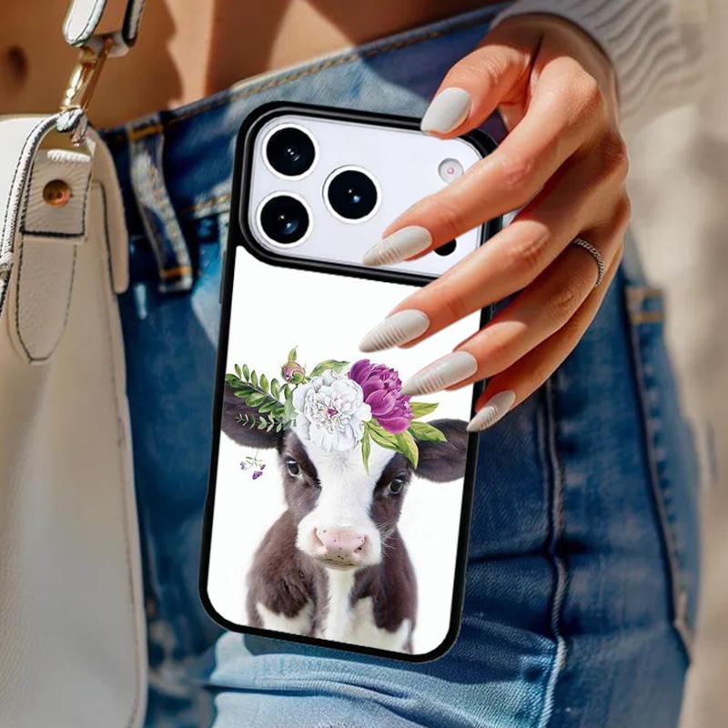 Raccoon Fox Animal Flower Phone Case For iPhone 17 Air 14 15 13 12 Max Cover For Apple 16e 11 Pro Max Plus Coque