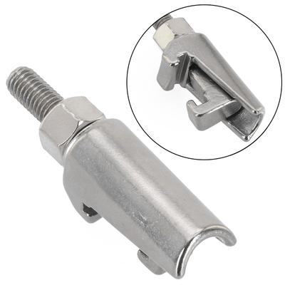 Morsetto a doppia ganascia in acciaio inox 304 per una presa sicura nelle applicazioni di aspirazione.