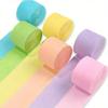 6Pcs Vibrant Pastel Paper Ribbon Rolls Soft Colors Elegant Crepe Paper Streamers for Birthday Wedding Party Decor Crafting Celeb 5