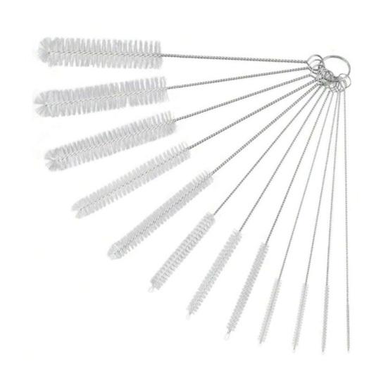 Cleaning Brush Extended Reach Deep Clean Tall Glasses Bottles Straws Cleaning Scrubber Multiple Sizes Flexible Metal Stem Drinking Container Cleaner