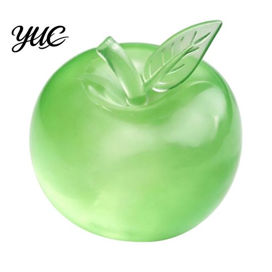 Hand Exerciser Squeezer Apple Squishy Stress Relief Ball, Transparent Fidget Toy, Squeeze Sensory Toy Soft Tpr Pinch for Adults Kids, Cute Fruit
