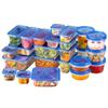 Ziploc Containers, 9 Types, 24-Pack, Plastic