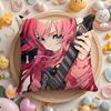 Anime B-Bocchi the Rock Cushion Cover Home & Car Multi-Scene Pillow Cover - Reversible, Soft & Durable for Daily Use