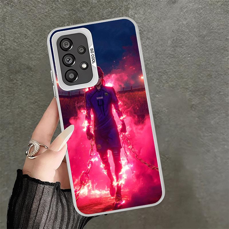

Blue L-Lock Chigiri Hyoma Soft Phone Case for Samsung A17 A16 A15 A14 A13 A57 A56 A55 A54 A53 A37 A36 A35 A34 A33 A26 A25 A24 A2 Samsung A36