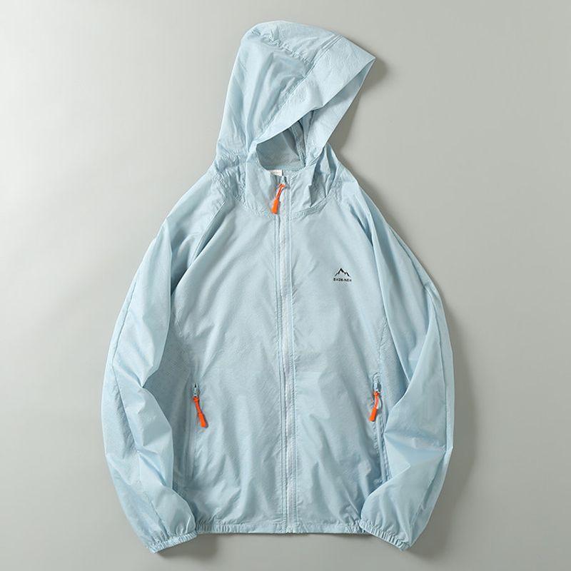 Sale of Men's Clothing from Foreign Trade, Factory Surplus, Summer Lightweight Breathable Sun Protection Hooded Skin Jacket, Couple's Outerwear