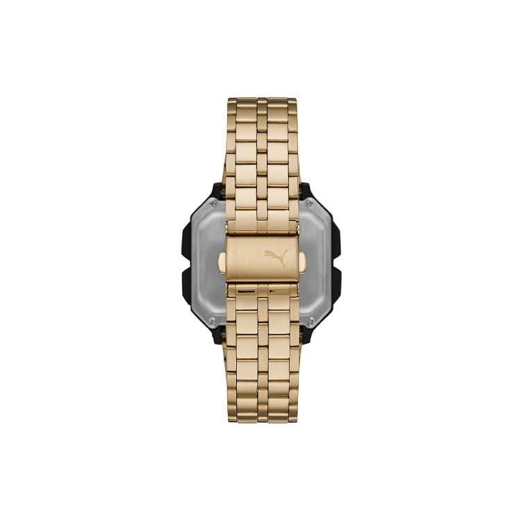 Puma Quartz Watch Stainless Steel Band 45Mm Gray Dial Water Resistant 50M Men watches P5016-PUMA