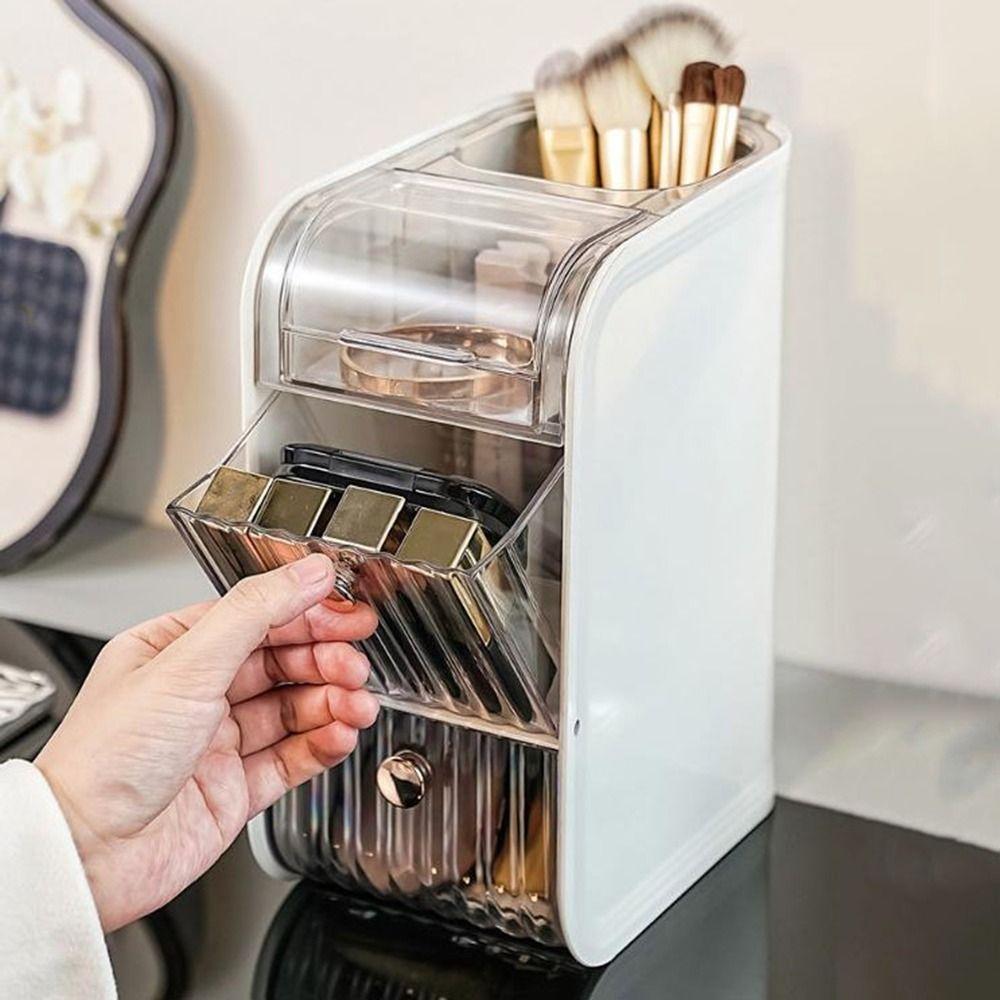 Dustproof Lipstick Storage Case Plastic Stationery Storage Box Makeup Storage Container  Bathroom