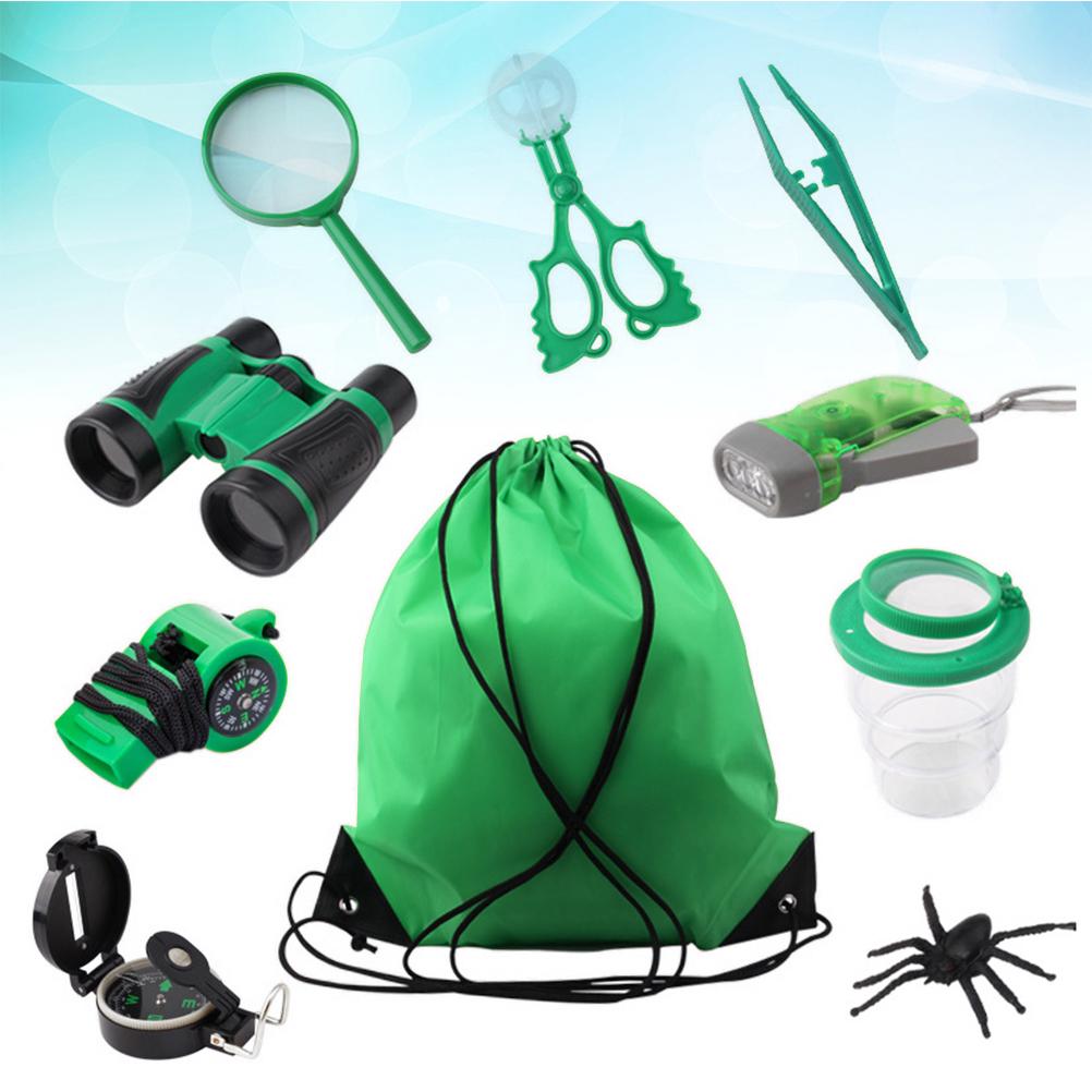 1 Set Explorating Toys Plastic Educational Safe Bag Whistles Tweezer for Pupils Children