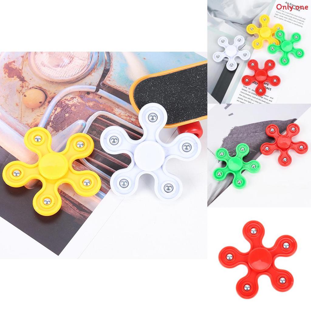 Fivestar Finger Spinner Giroscopio in Plastica con Cuscinetti a Spirale per Sollievo dallo Stress e Concentrazione
