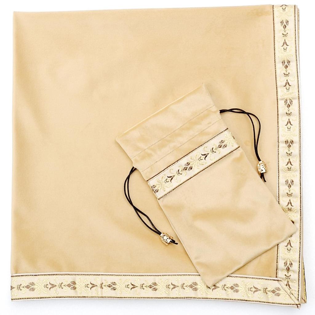 Kuai Tarot Pastellsett av med Fløyel for Tarot og Lesninger Gullsett av Små Posekluter, Farger, 68x68cm, 2, Pose, Tykk, Kort, Spådom,