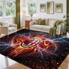 AC Milan Design Crystal Velvet Rug Soft Decorative Mat for Bedroom Entrance