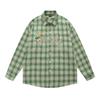 VibeStreet American Retro Plaid Trendy Long-sleeved Shirt Korean Style Fashionable Men Women Vintage Couple Casual Versatile Jacket Chic