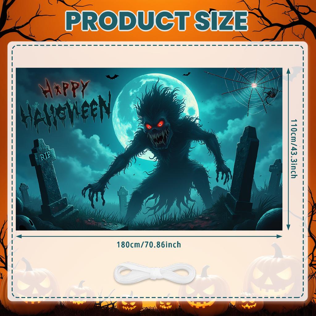 Halloween Decor Scary Details Holiday Decoration Spooky Prop Creepy Cartoon Haunted Scene For Holiday Celebration Spooky Themed