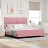 Boxspring Bed with Headboard Pink 180 x 200 cm Velvet