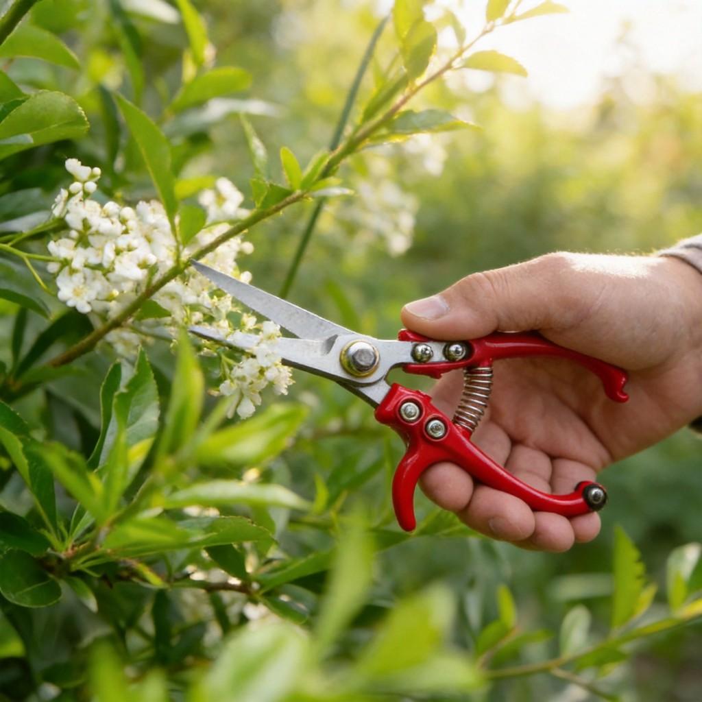 Garden Pruning Shears With Chrome Vanadium Steel Blade For Home Gardening And Floral Cutting