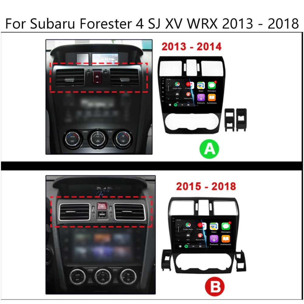 Android 14 Radio For Subaru Forester 4 SJ XV WRX 2012 - 2018 Carplay Stereo GPS Navi Video Playe Car Multimedia 2din Carplay DVD