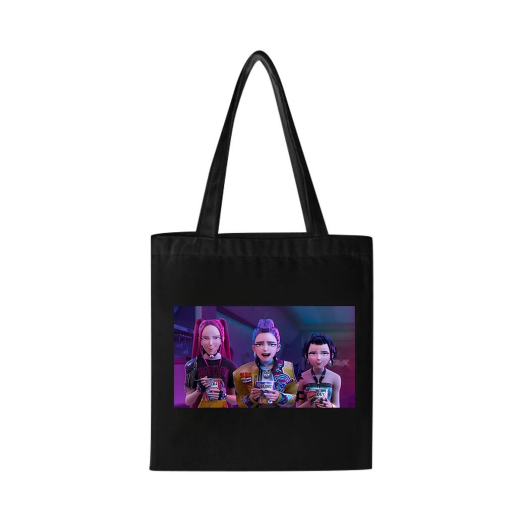 Girls Group Poster Printed Canvas Bag Fan Support Zipper Handbag Women's Bag