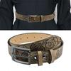 Aesthetic Wide Belt for Women Embossing Pattern Pin Buckle WaistBelt Fashion Waistband for Jeans Pants Adult Cowboy Belt  M