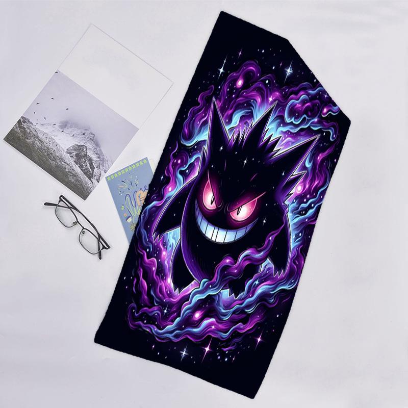1pc Gengar1 Beach Towel, Beach and Seaside Swimming Pool Equipment, Fashion Pattern, Rectangular, Travel Essentials