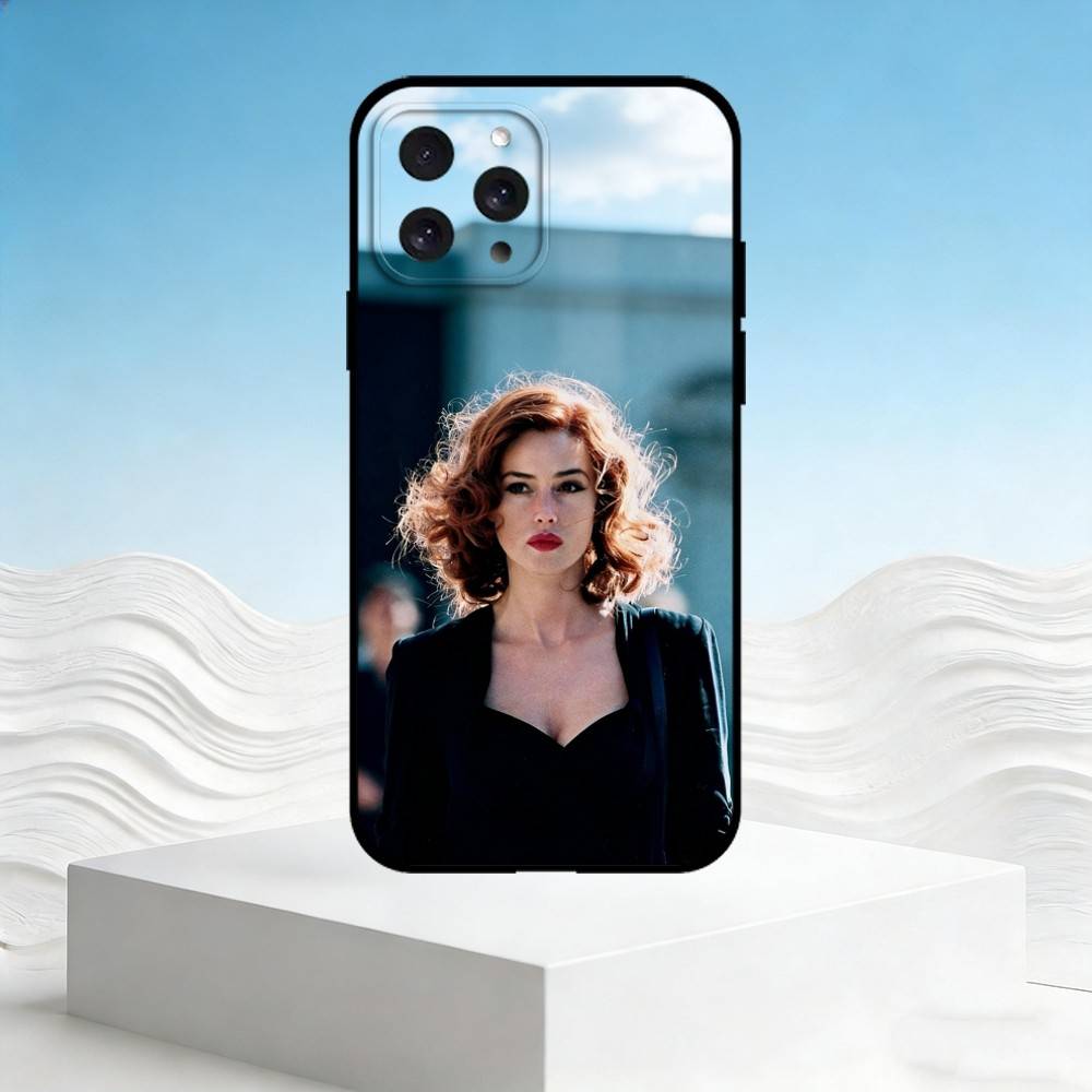 M-Чехол для телефона Monica Bellucci для iPhone 17,16,15,14,13,12,11 Plus,Pro Max,SE4Мягкий силиконовый черный чехол iPhone17promax