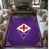 Fiorentina FC Soccer Football Pattern Soft Area Rug Non Slip Indoor Floor Carpet Sports Decor Mat for Bedroom