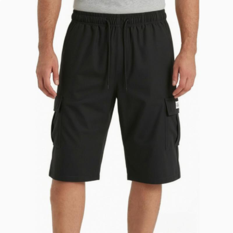 Large Size Summer Thin Quick Drying Beach Pants Casual 7-point Shorts