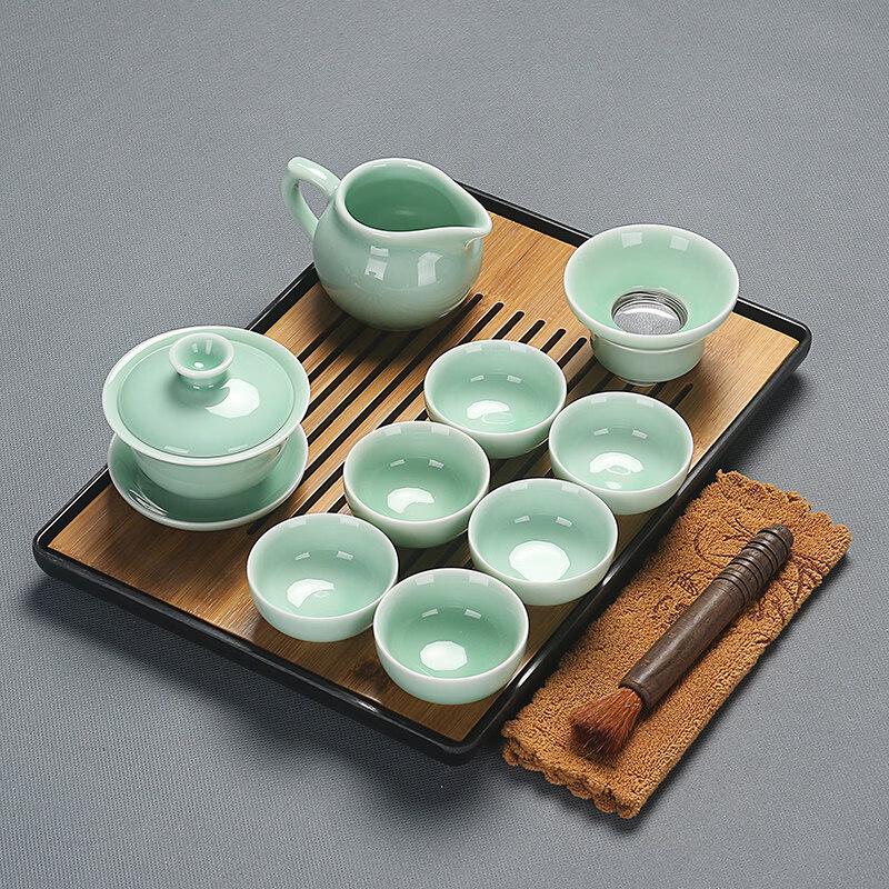 Yi Pan Celadon Ceramic Kung Fu Tea Set