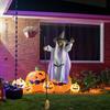 Flying Hover Witch Activated with Creepy Sound for Backyard