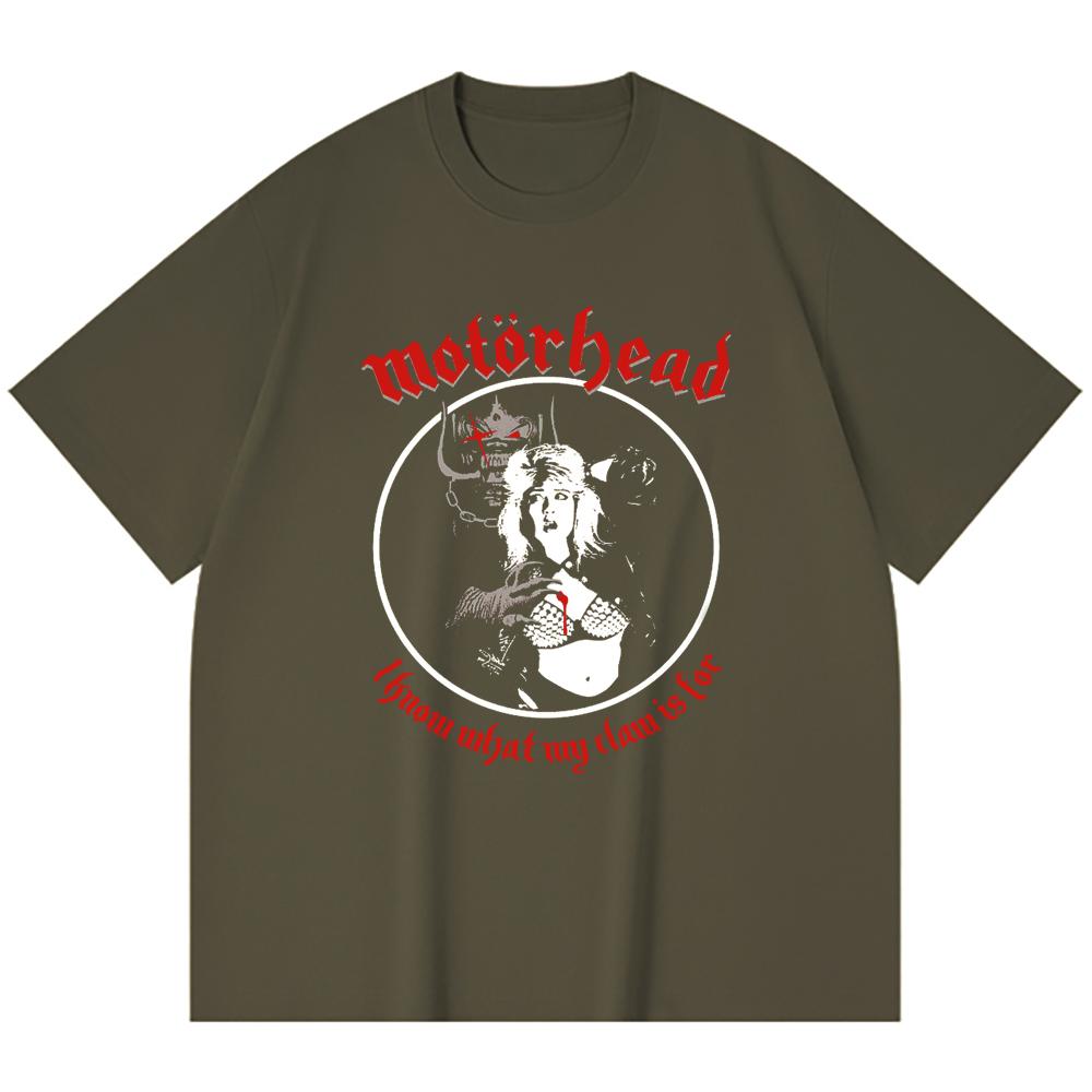 230 Gsm %100 Pamuk Heavy Metal Tişört Rock Grubu Popüler Müzik Baskılı Unisex Ağır Pamuk Tişört