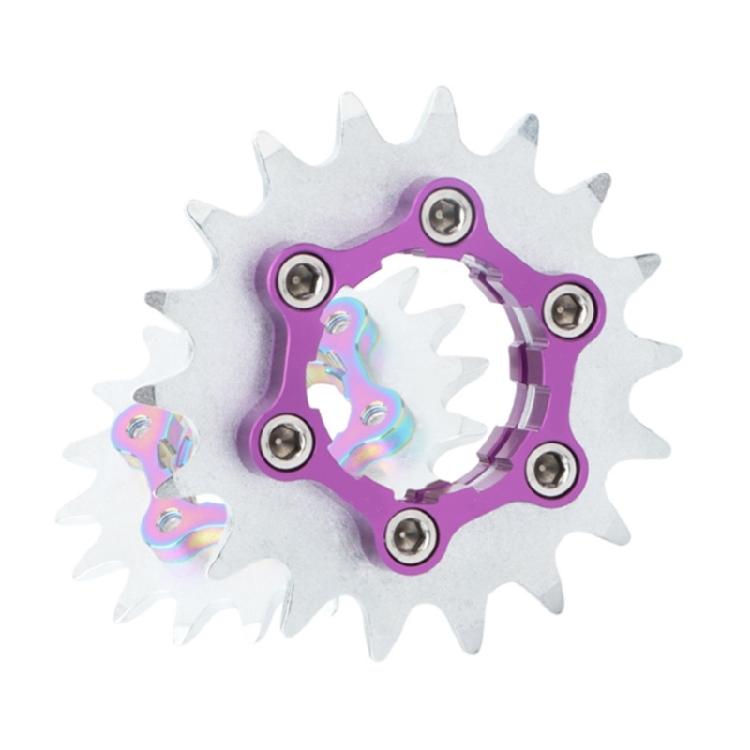 Fahrrad Ritzel Single Speed Kassette, 16T 18T Mountainbikes Single Speed Umrüstsätze mit Distanzstücken und Sicherungsringen