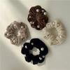 New Solid Color Velvet Pearl Hair Scrunchies for Women Girls Elastic Ponytail Holder Rubber Bands Hair Ties Hair Accessories