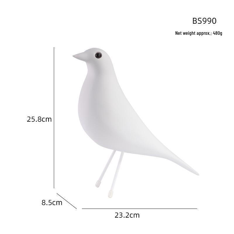 Creative Resin Dove Figurine: Bird Ornament Décor for Home & Entryway